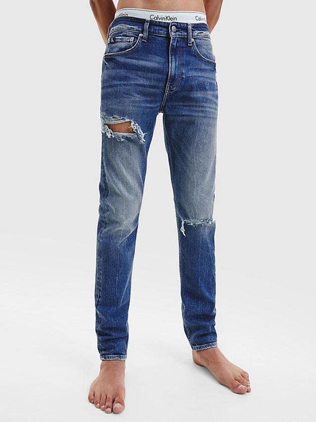 Calvin Klein USA Slim Tapered Mens Jeans Blue 9207351-ZC